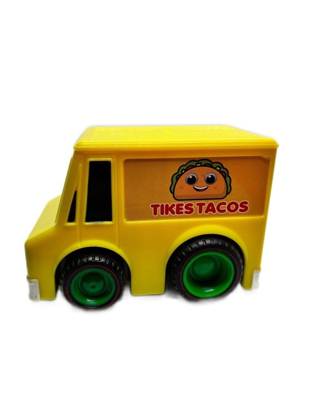 Little Tikes Tikes Tacos Food Truck Yellow Toy Vehicle Diecast Plastic Pull Back